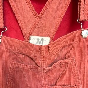 Free people overalls coral cords size medium